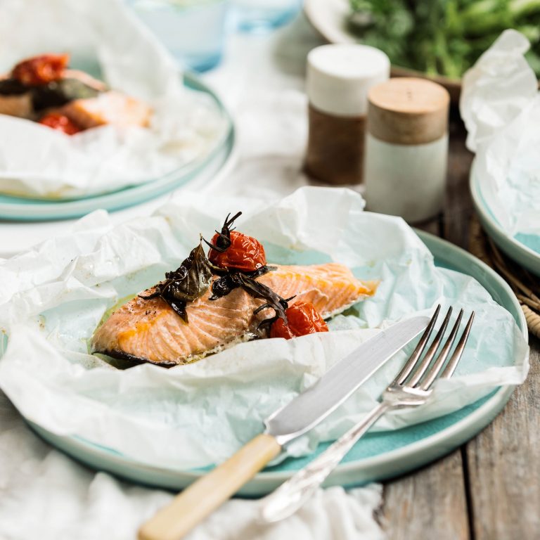 Huon Salmon and Basil Parcels