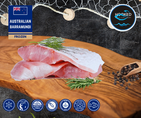 FROZEN - Barramundi Fillets, 5 x 180-220gm