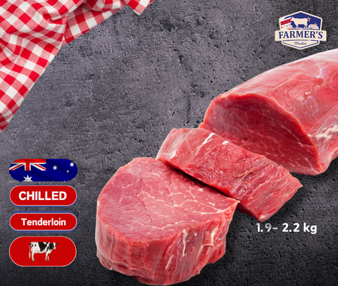 CHILLED: Premium Tenderloin Beef approx. 2.1 - 2.4kg