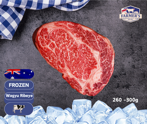 FROZEN - Wagyu Rib Eye Steak 260-300gm (Marble M6/7)