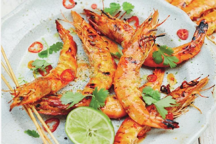 Asian Style BBQ Prawn Racks