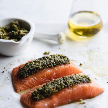 Baked Huon Salmon with Pistachio Crust