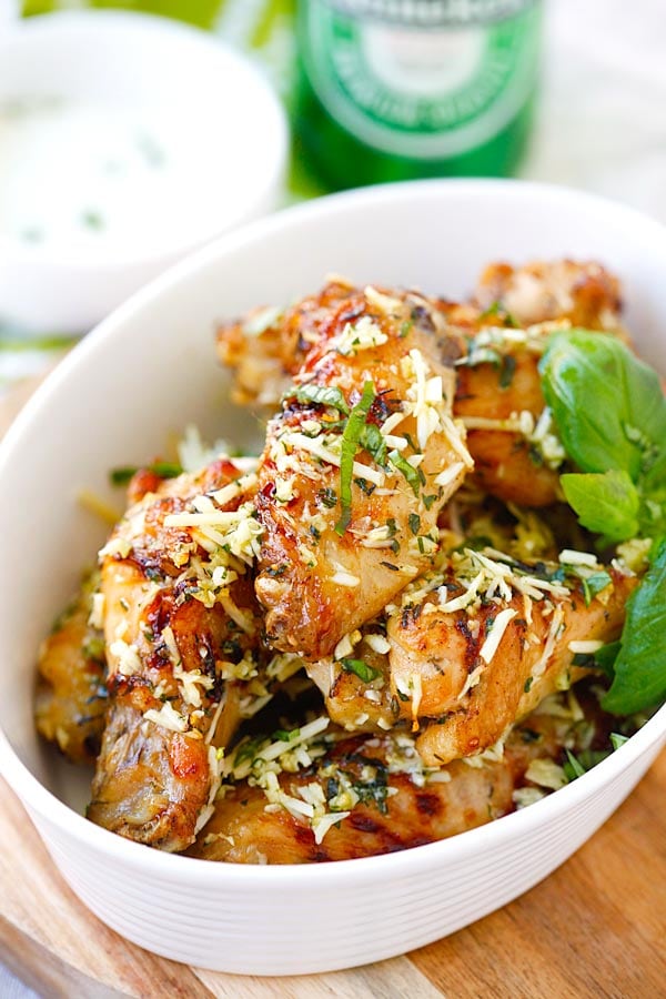 Baked Parmesan Garlic Chicken Wings