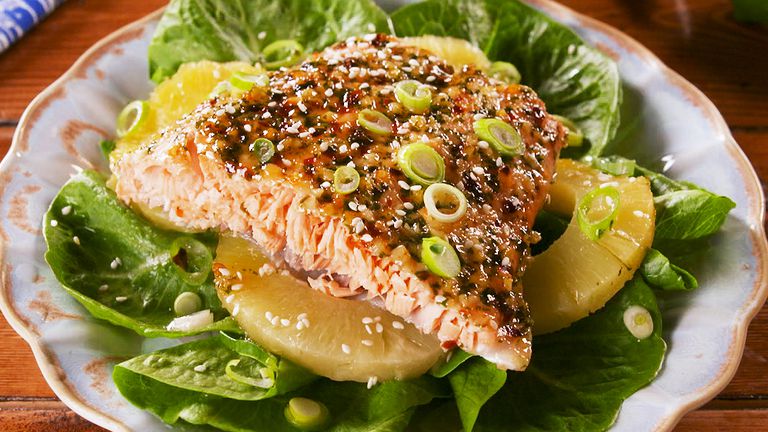 Baked Pineapple Salmon