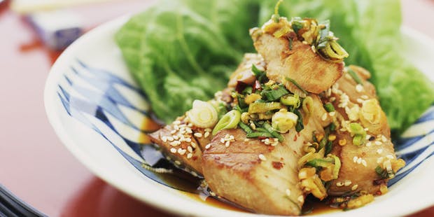 Barramundi Fillets with Soy and Ginger Sauce