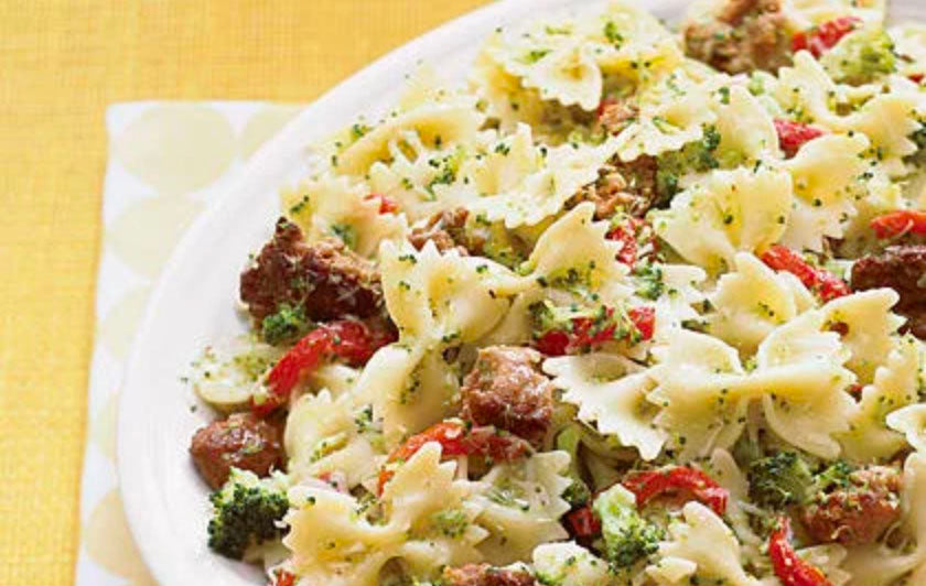 Bowties with Broccoli and Sausage