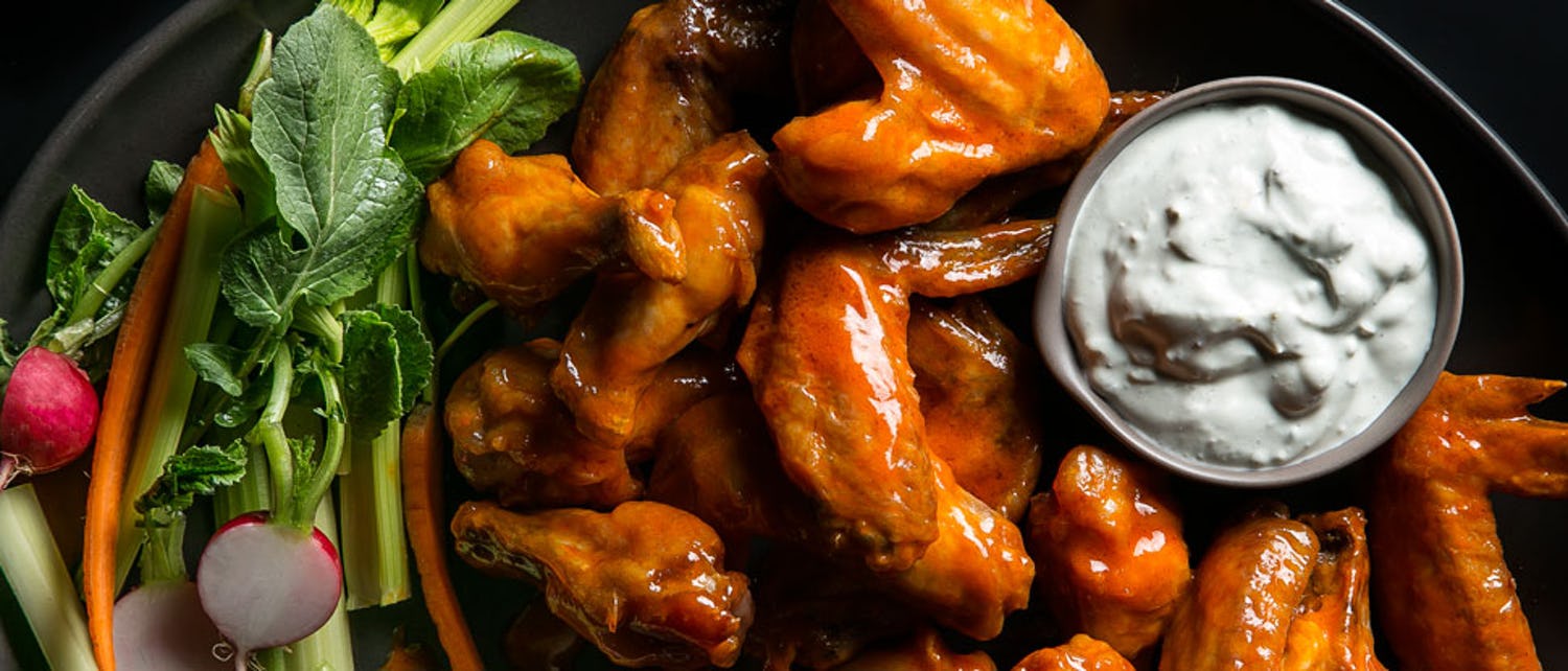 Buffalo Wings with Blue Cheese Dip