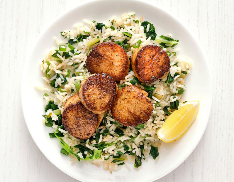 Cajun Scallops and Rice