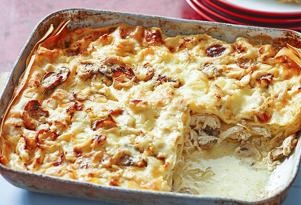 Chicken Leek and Mushroom Lasagne