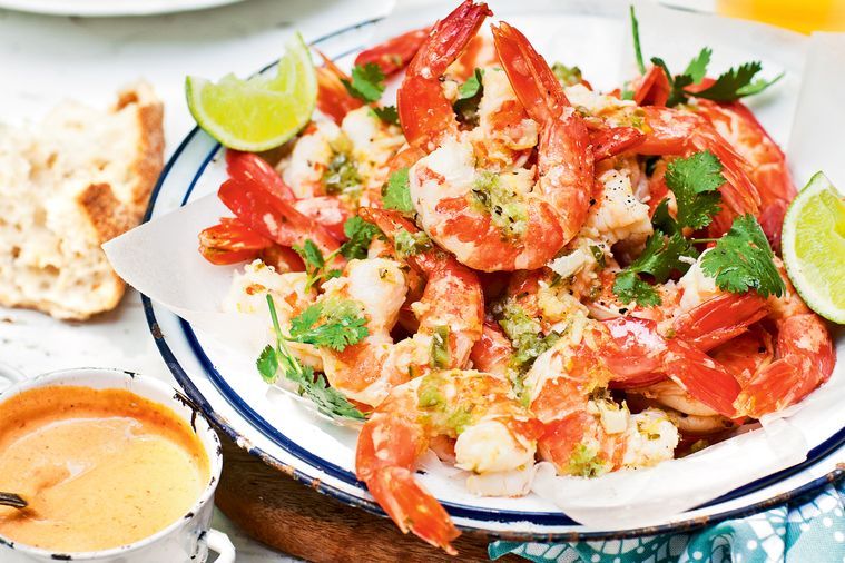 Chilli and Lime King Prawns with Chipotle Mayonnaise