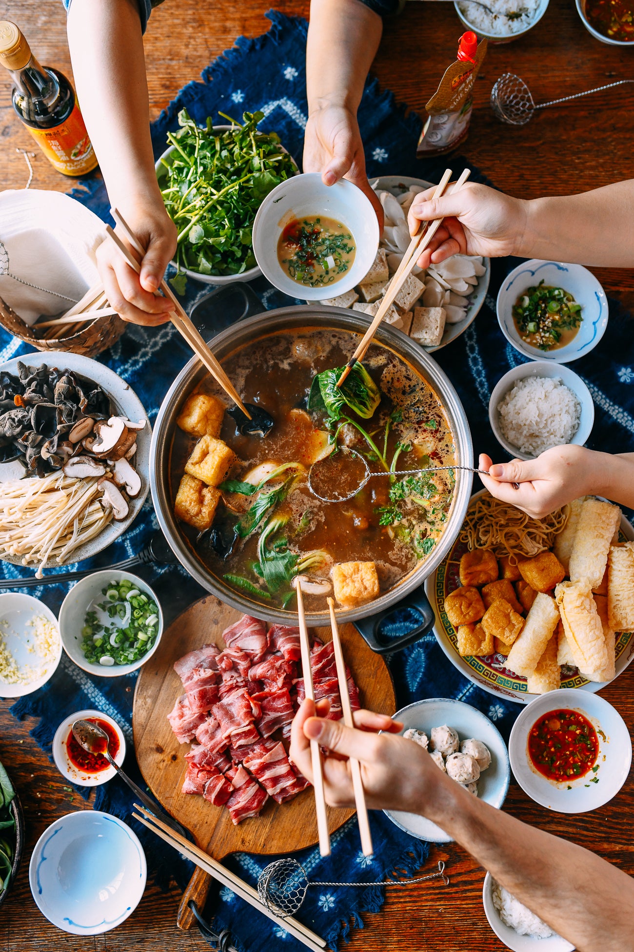 Chinese Hotpot Dinner at Home