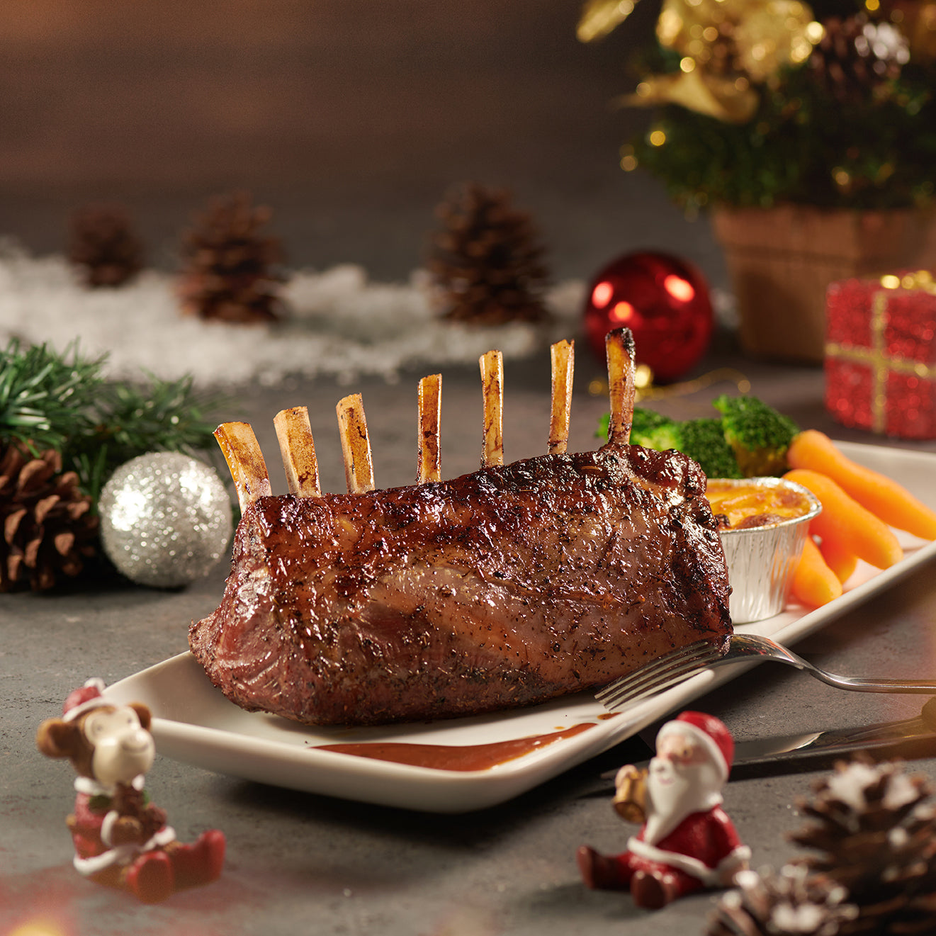 Christmas Roast Lamb Rack