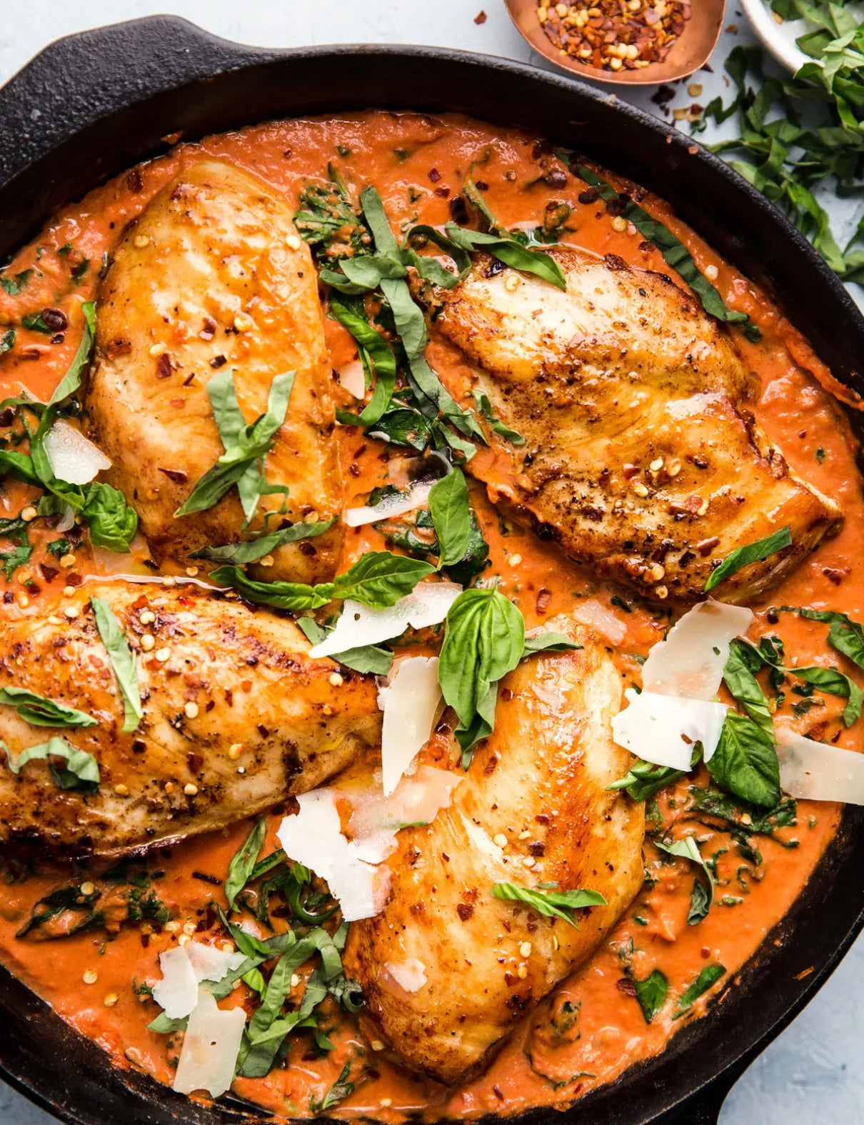 Creamy Tomato Chicken Skillet Dinner