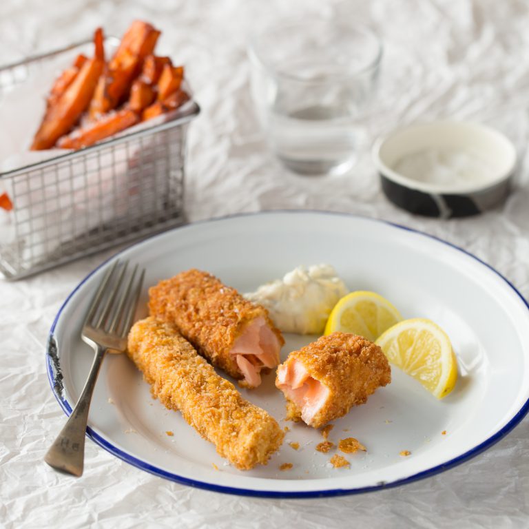 Crunchy Huon Salmon Fish Fingers