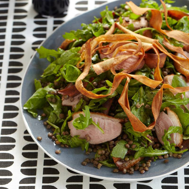 Duck Breast, Lentil and Parsnip Salad