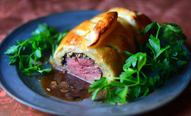 Duck Wellington with Truffle Armagnac Sauce