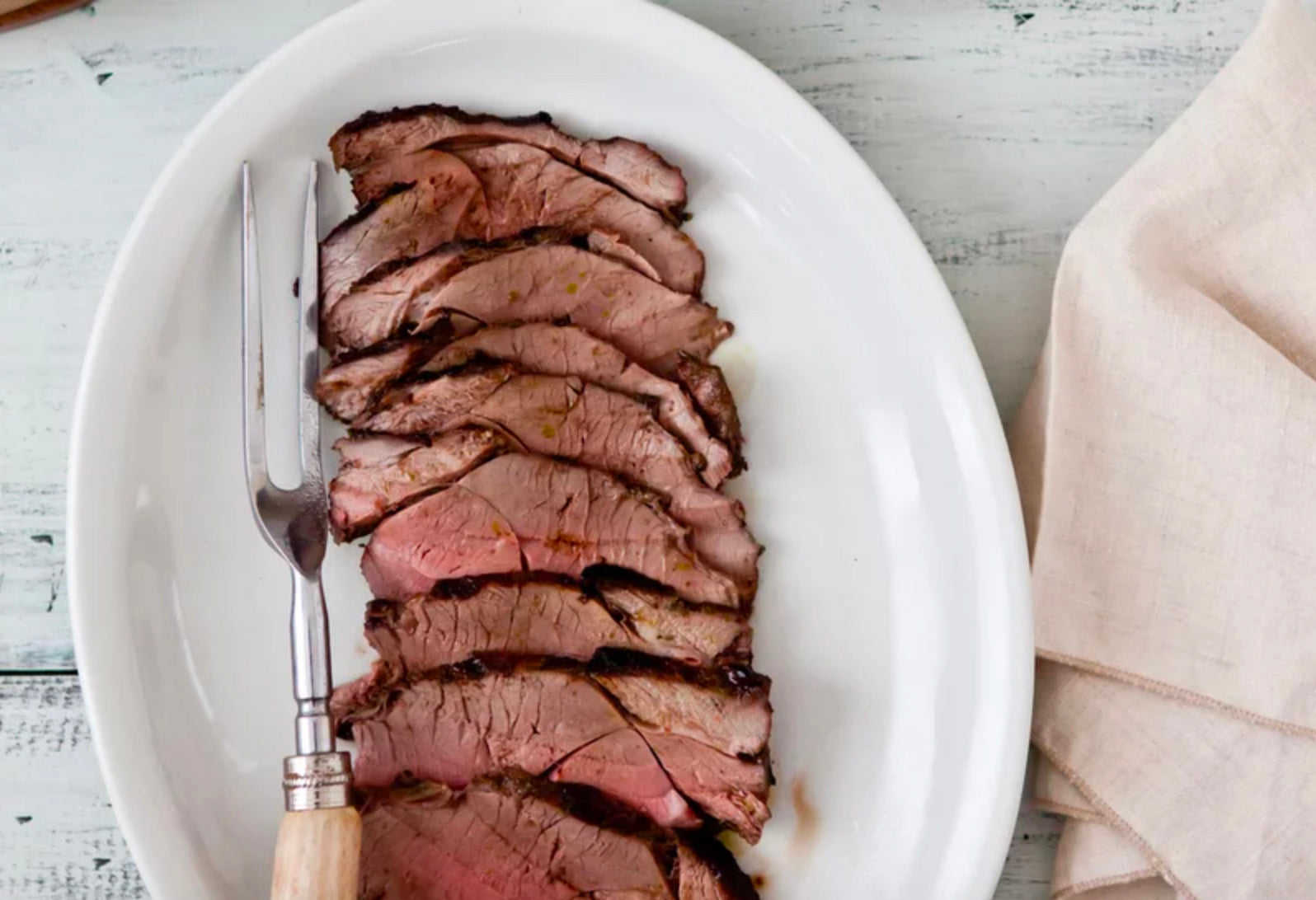 Grilled Leg of Lamb with Feta and Herb Salsa