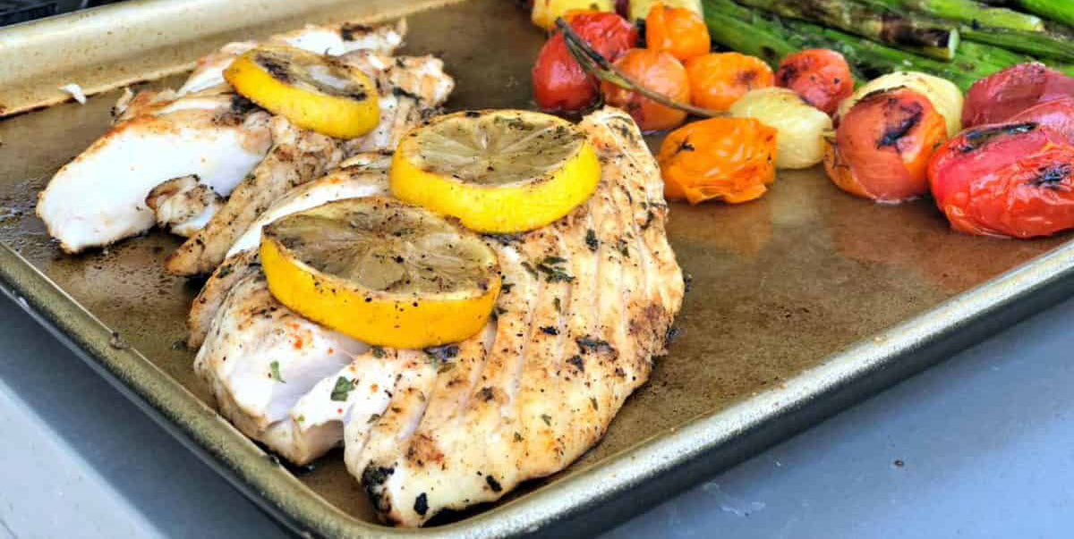 Grilled Lemon Garlic Red Snapper