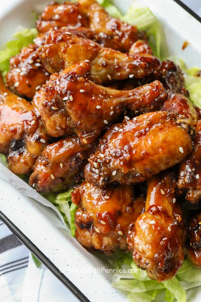 Honey Garlic Chicken Wings Recipe (Oven Baked)