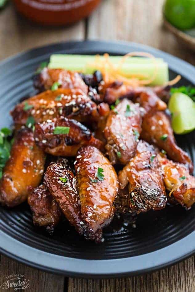 Honey Lime Sriracha Chicken Wings