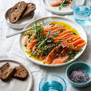 Huon Salmon Carpaccio