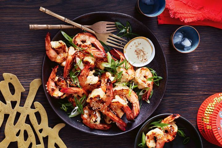 Japanese Grilled Sake and Wasabi Prawns