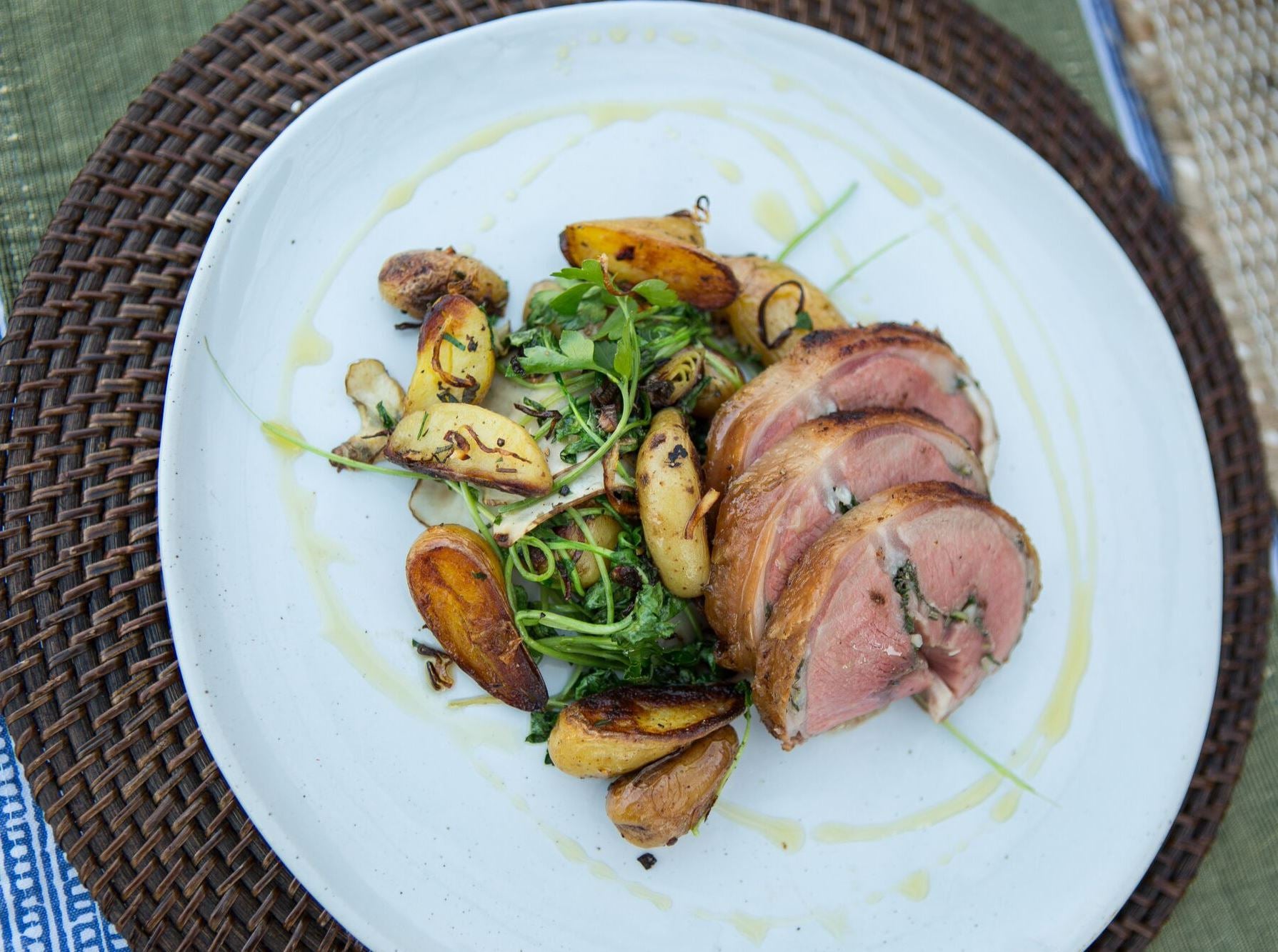 Lamb Loin Rolled with Herbs