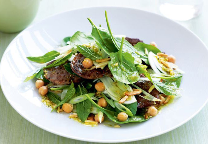 Lamb, Spinach & Ginger Salad