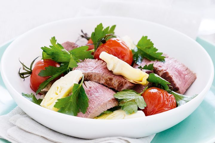 Lamb, Tomato & Artichoke Salad