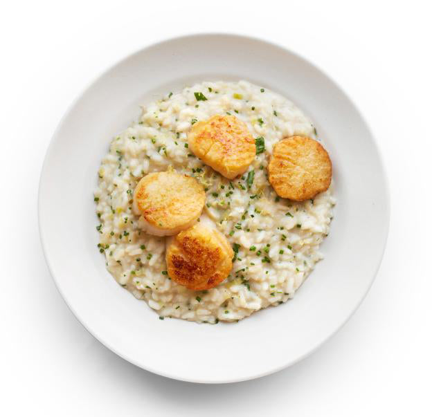 Lemon-Herb Risotto with Scallops