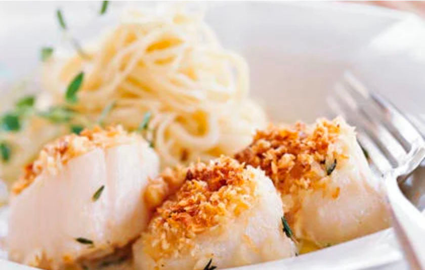 Hazelnut-Crusted Scallops