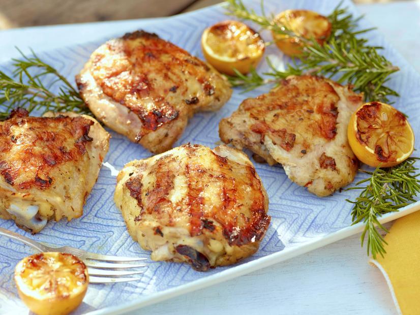 Lemon and Herb Marinated Grilled Chicken Thighs