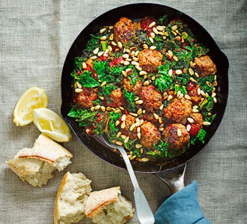 Lemon & fennel pork meatballs