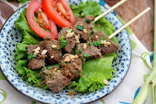 Lemongrass Beef Skewers