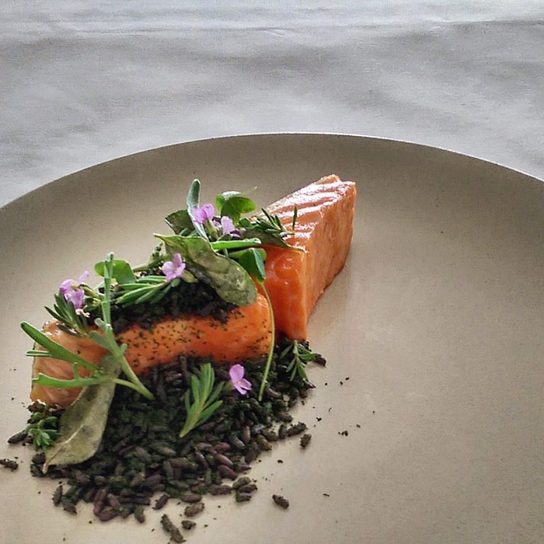Lightly Baked Huon Ocean Trout with Wild Rice