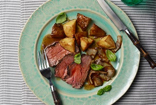 Maple Onion Glazed Beef Tenderloin