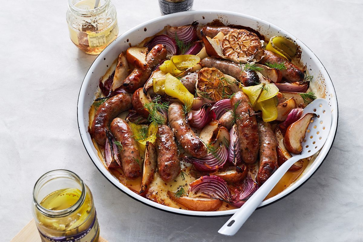 Marmalade-Baked Sausages