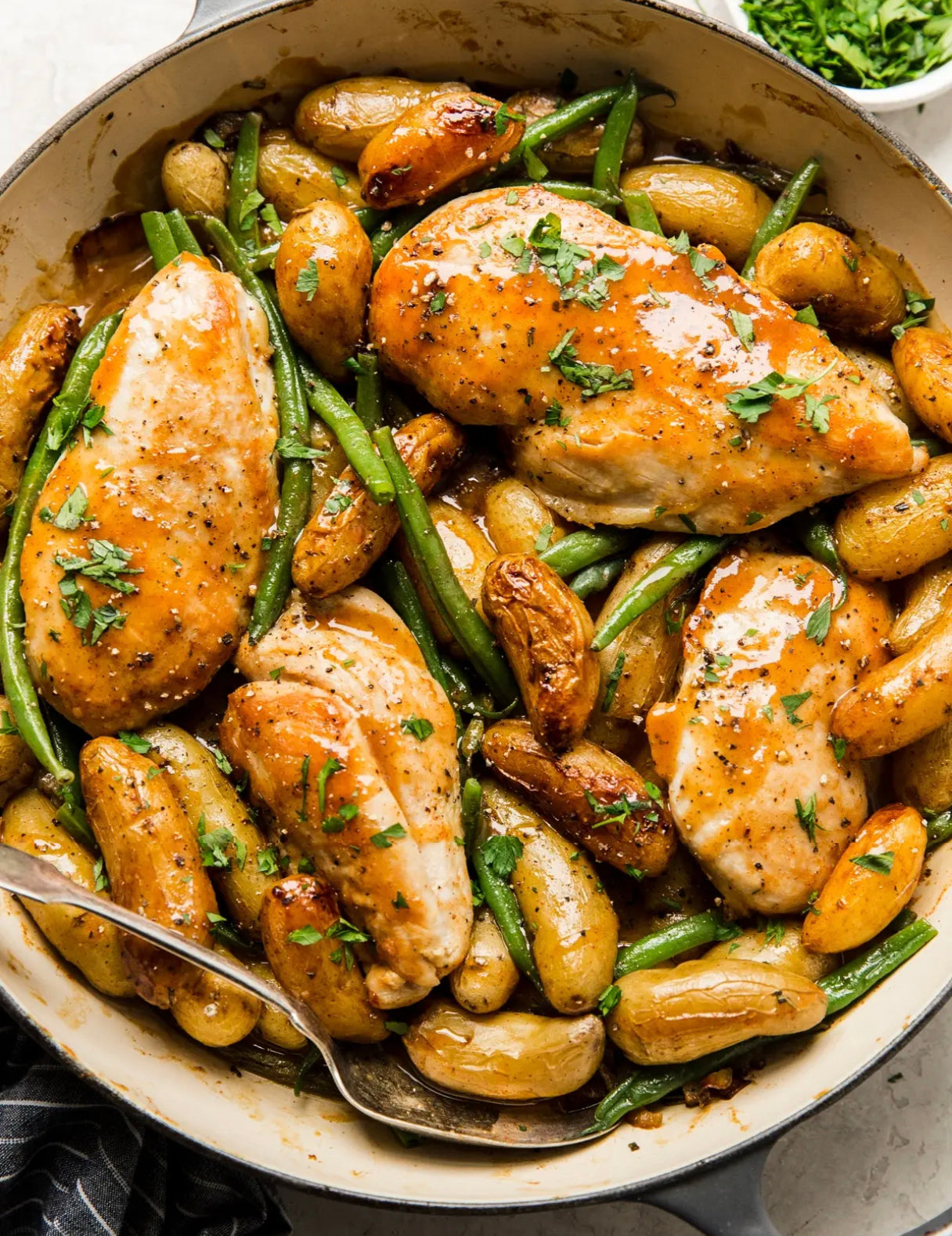 One Pan Honey Mustard Chicken and Vegetables