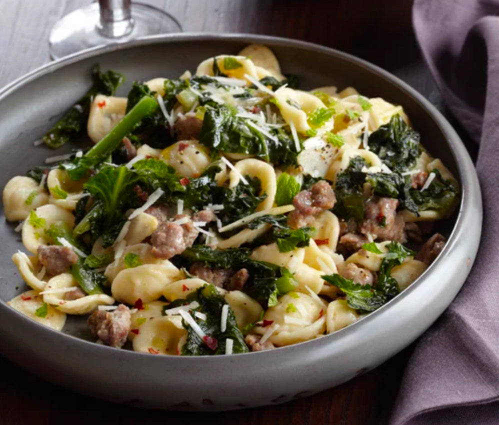 Orecchiette with Sausage and Chicory