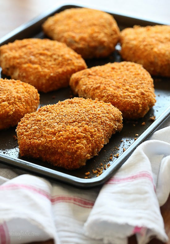 Oven Fried Breaded Pork Chops