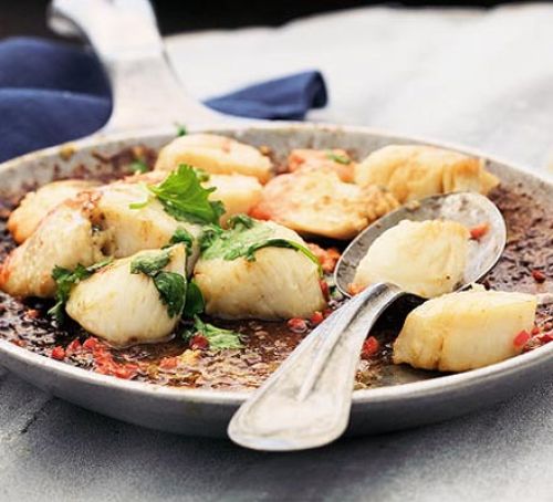 Pan-Fried Scallops with Lime & Coriander