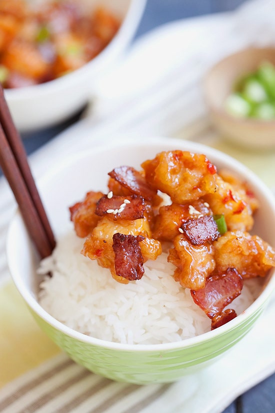 Panda Express Orange Chicken with Bacon