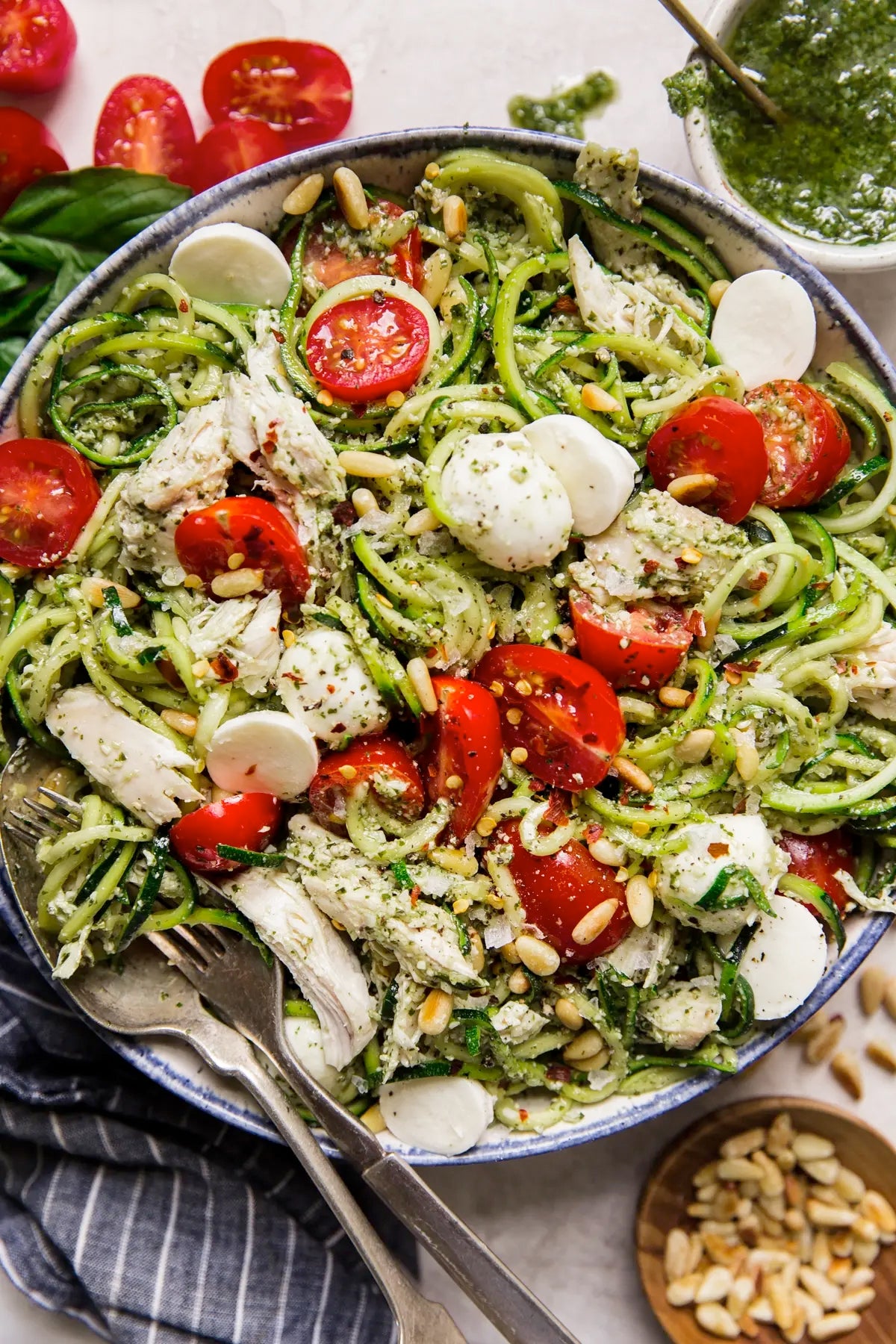 Pesto Zoodle Salad