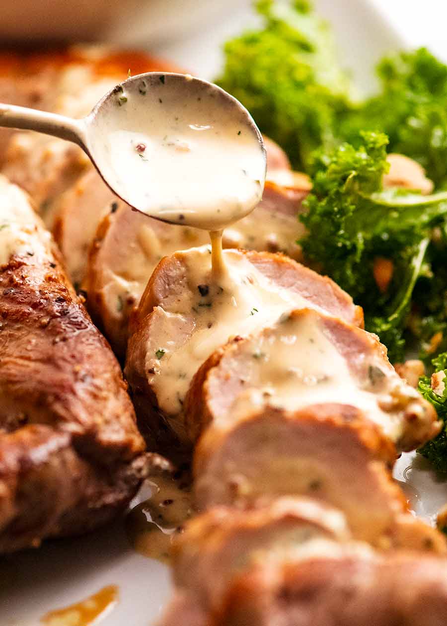 Pork Tenderloin with Creamy Mustard Sauce