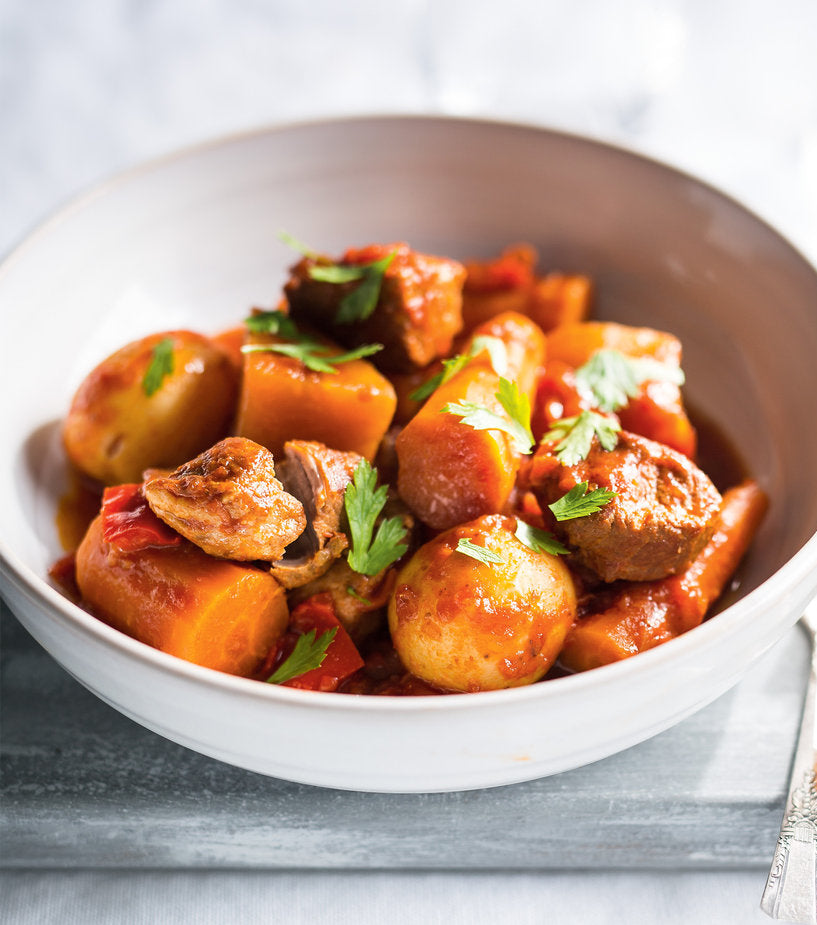 Pressure-Cooker Pork Stew with Fall Vegetables