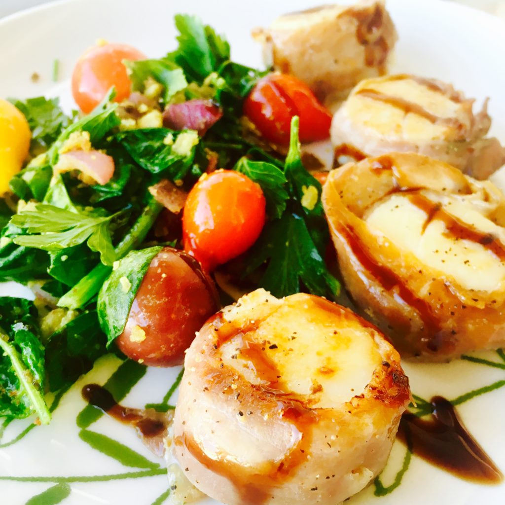 Prosciutto-Wrapped Scallops with Balsamic