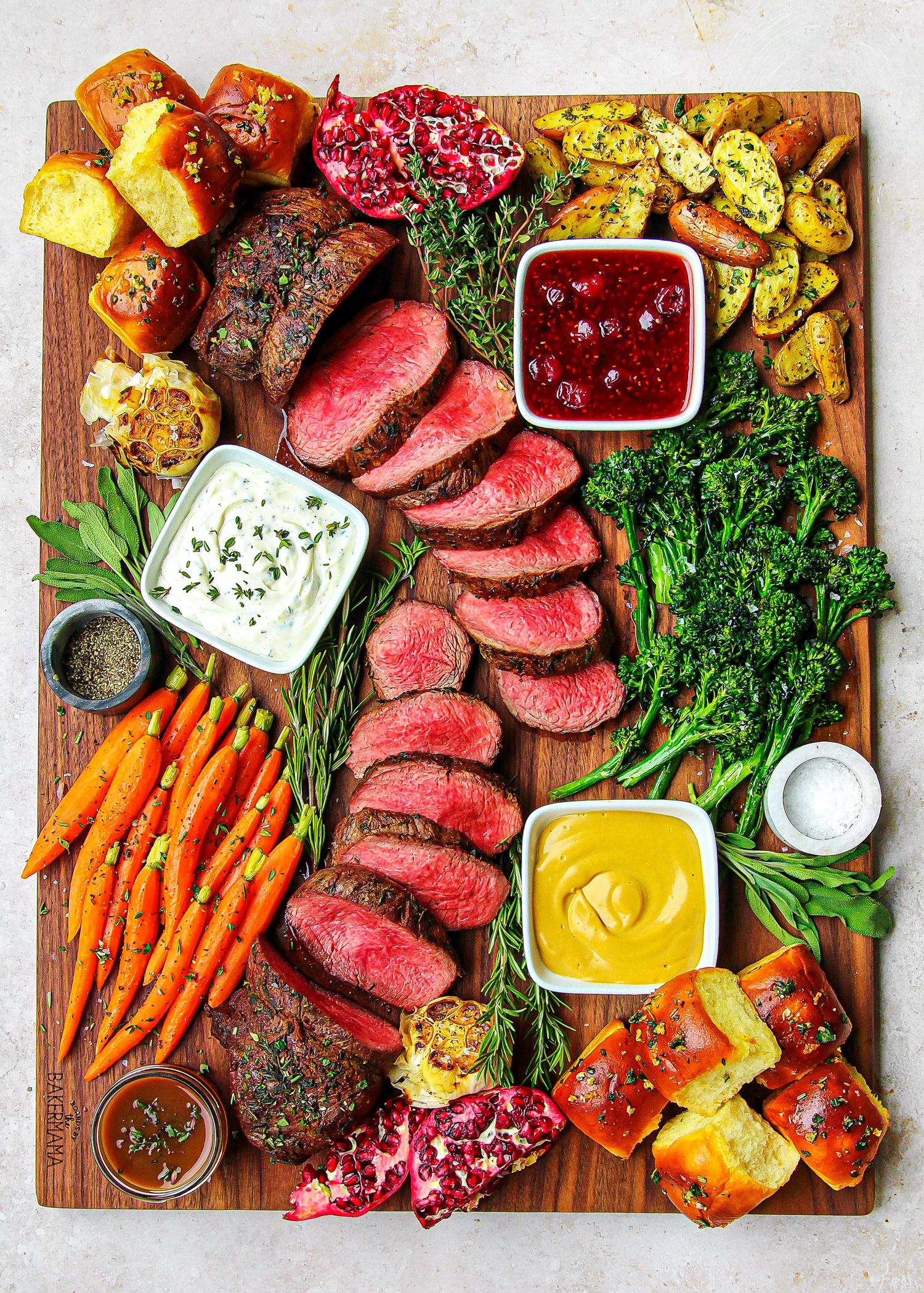 Roasted Beef Tenderloin Board