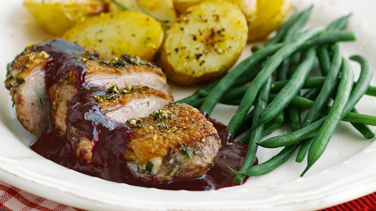 Roasted Duck Breast with a Red Wine Sauce