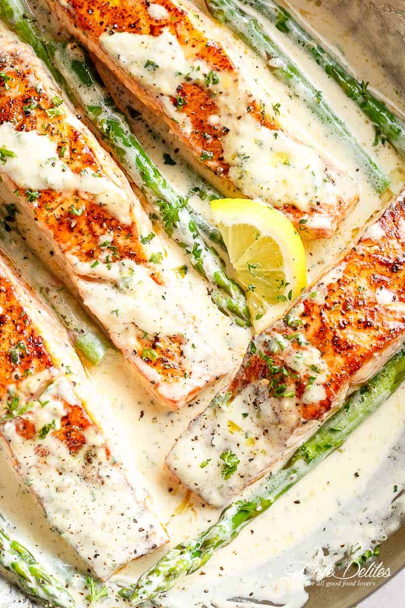 Salmon with Creamy Dijon Sauce