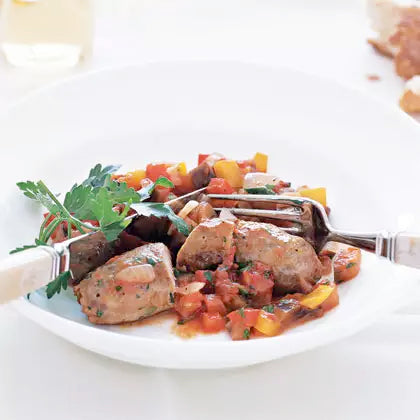 Sausages with Ratatouille